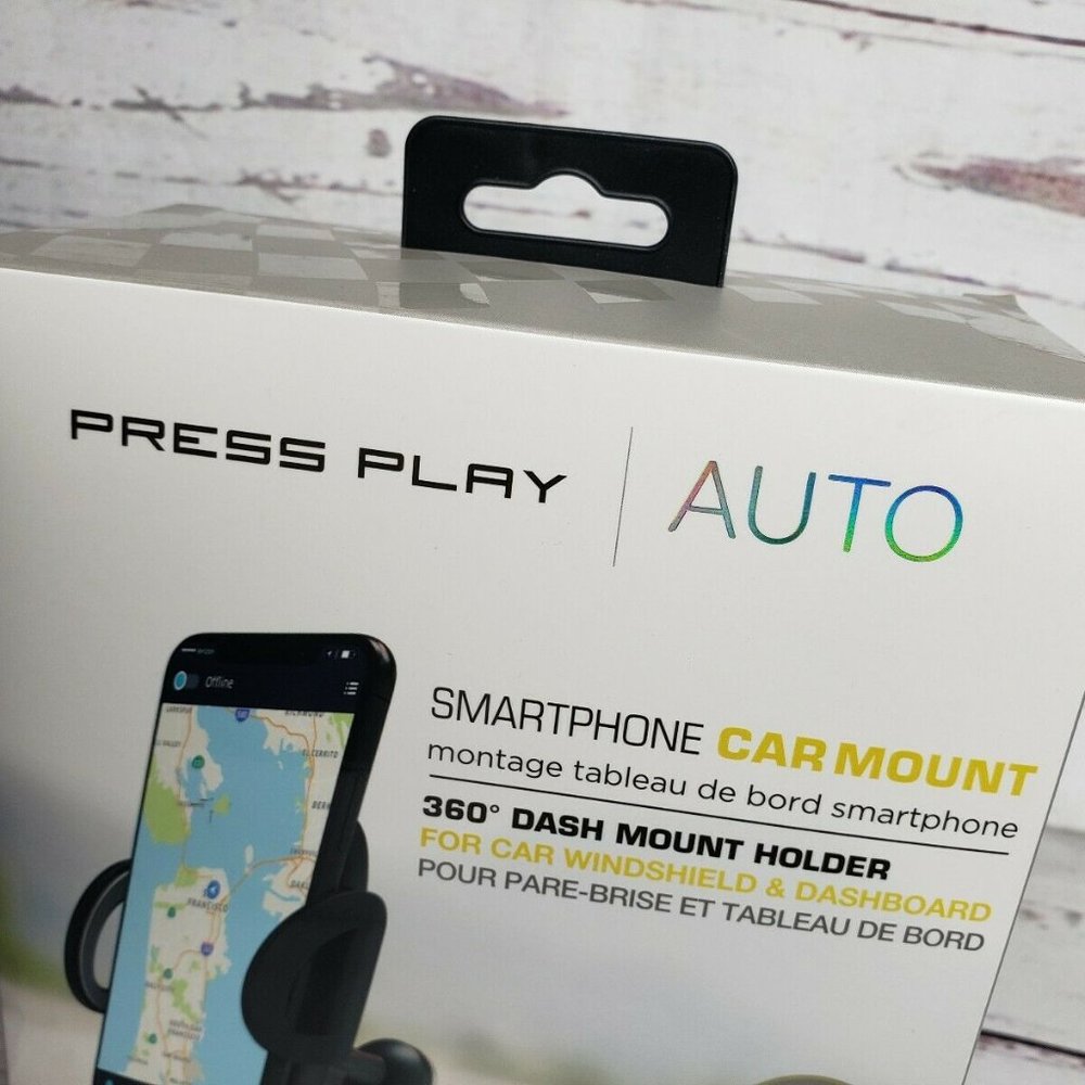 Press Play Smartphone 360 Rotation Car Mount - Picture 8 of 9